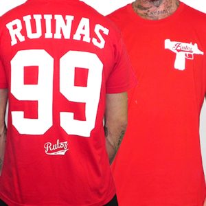 CAMISETA RULEZ 99 RUINAS ROJA