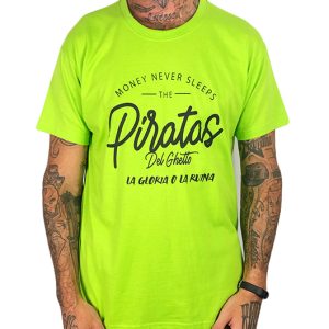 Camiseta Rulez Piratas Del Ghetto Verde Pistacho
