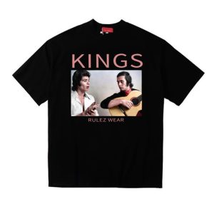 CAMISETA RULEZ WEAR PACO & C4MARON NEGRA