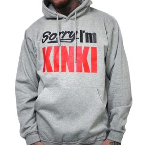Sudadera Rulez Sorry i´m kinki Gorro Gris