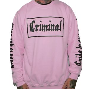 Sudadera Rulez Criminal Rosa