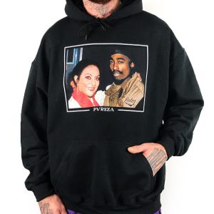 Sudadera Rulez Tupac x Lola Flores Negra