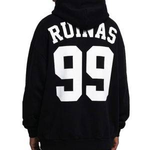 Sudadera Rulez 99 Ruinas Negra Gorro